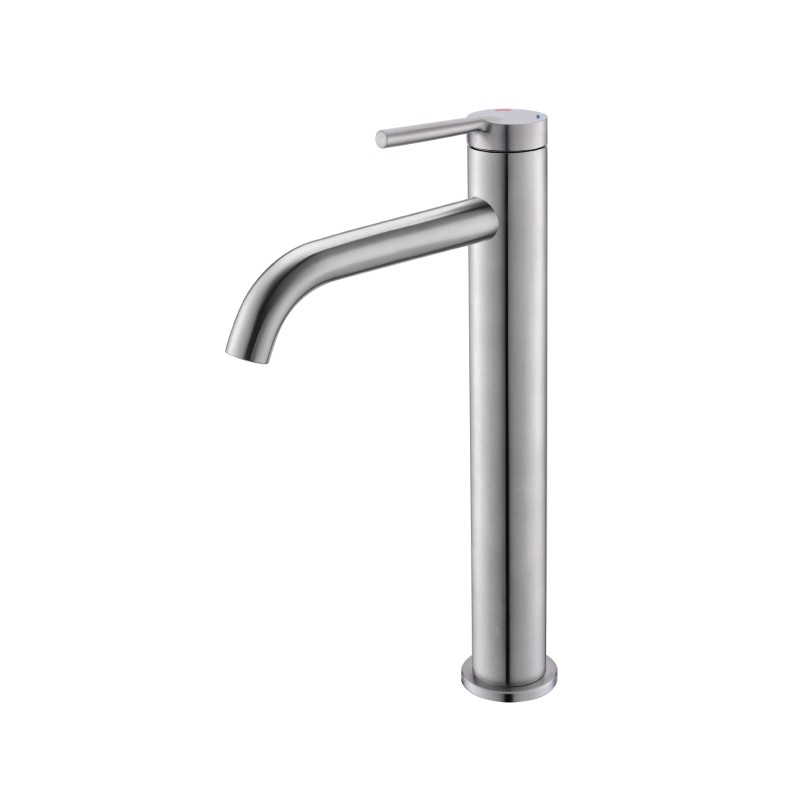 basin mixer tall<br>(brushed ss)